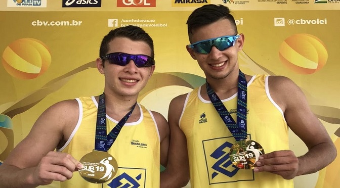 A dupla formada pelo campo-grandense Carlos Eduardo Vidal (Cadu) e pelo bela-vistense Anthony Cáceres (Tonny) foi campeã