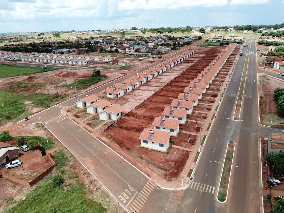 Foram construídas 91 casas do Residencial Vitória