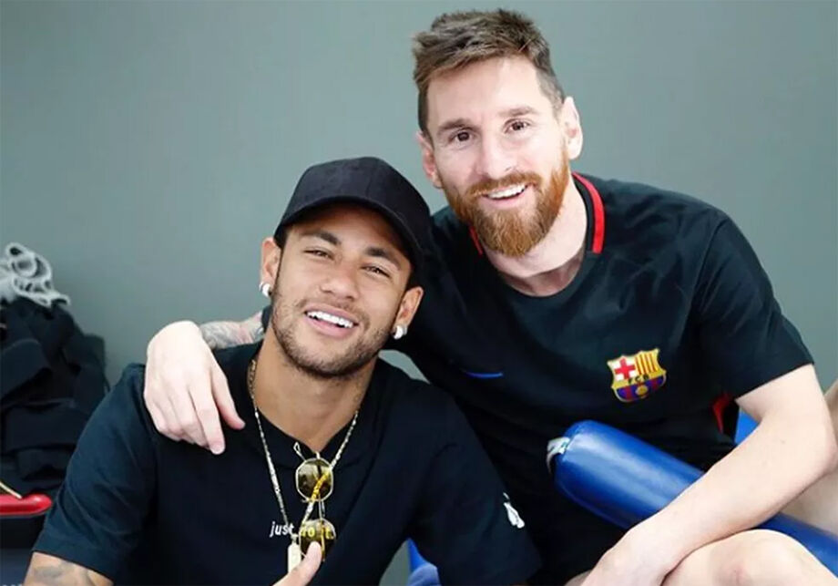 Neymar e o craque do Barcelona, Messi
