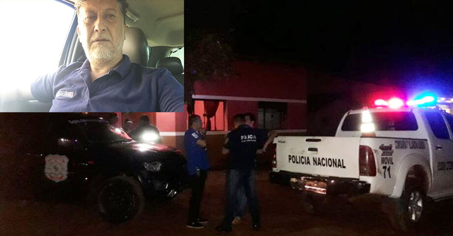 Dois assassinos encapuzados chegaram em uma picape branca