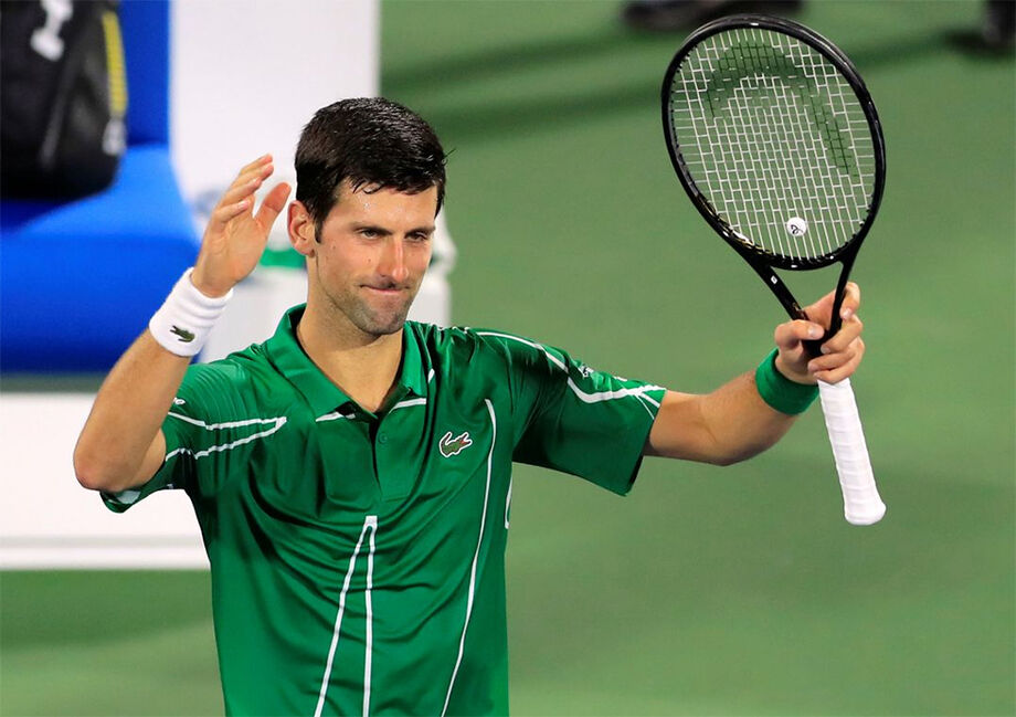 Djokovic bate Jaziri por 2 sets a 0, parciais de 6/1 e 6/2