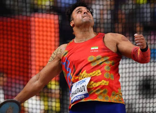 O iraniano Ehsan Hadadi, medalha de prata no arremesso do disco na Olimpíada de Londres-2012, deu positivo para o coronavírus, segundo informação, deste sábado, da