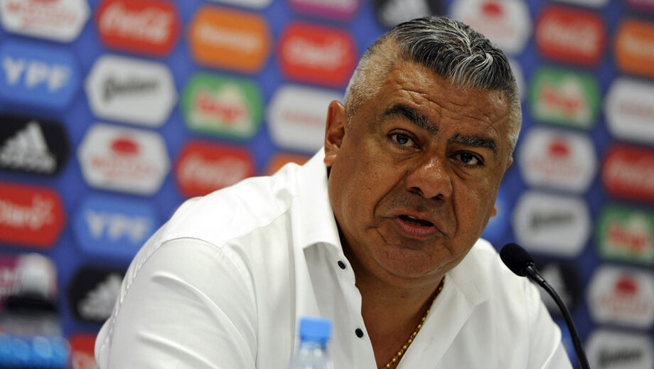 O presidente da AFA (Associação de Futebol Argentino), Claudio Tapia