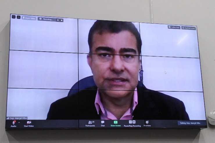 Deputado Marçal Filho é autor do projeto apresentado por videoconferência