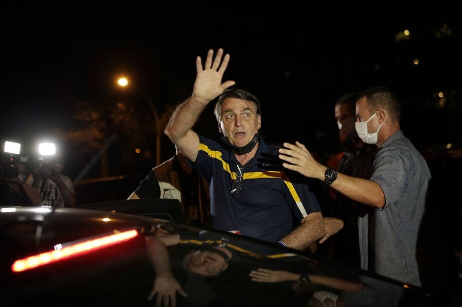 Jair Bolsonaro aproveita passeio por Brasilia.