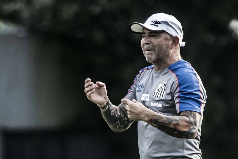 O técnico Jorge Sampaoli