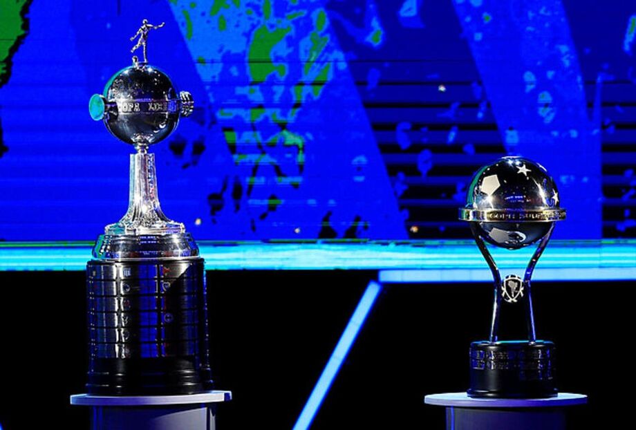 Taças da Copa Libertadores e da Copa Sul-Americana são exibidas na sede da Conmebol