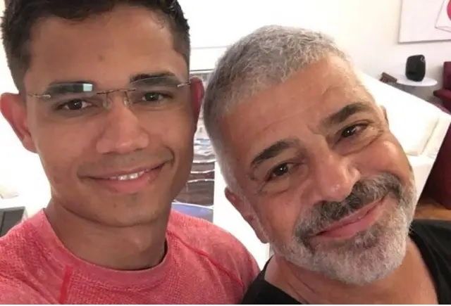 Lulu Santos e seu marido, Clebson Teixeira