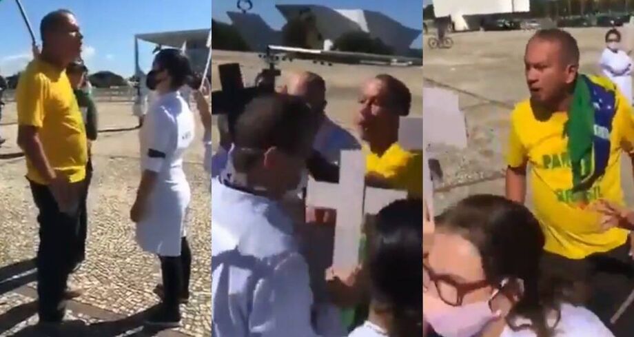 A Polícia Civil do Distrito Federal indiciou três pessoas que agrediram enfermeiros que participavam de um ato pacífico em homenagens aos colegas mortos pela covid-19 no dia 1º de maio, na Praça dos Três Poderes