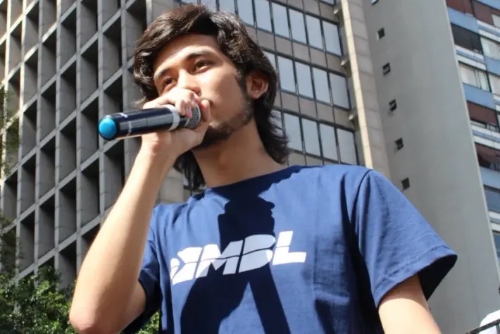 Um dos líderes do Movimento Brasil Livre (MBL), o deputado federal Kim Kataguiri (DEM-SP).