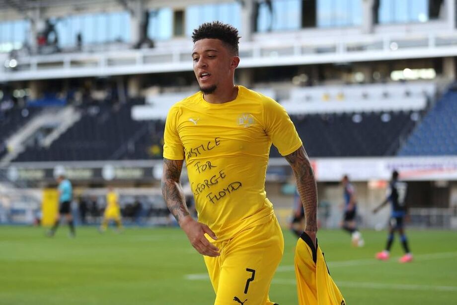 Sancho faz 3 gols, pede justiça por Floyd e Dortmund goleia lanterna do Alemão.