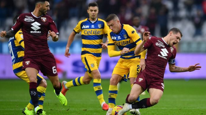 Jogo entre Parma x Torino no primeiro turno