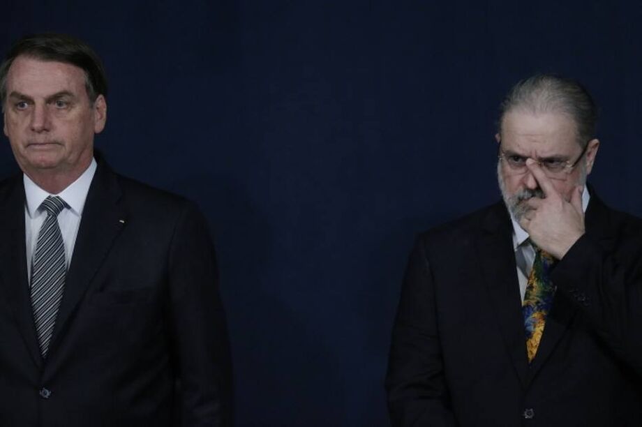 O presidente Jair Bolsonaro e o procurador-geral da República, Augusto Aras