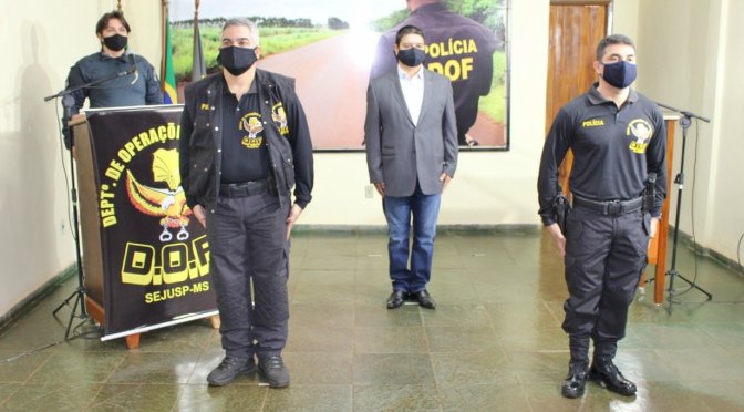 O novo comandante-geral da Polícia Militar de Mato Grosso do Sul, coronel Marcos Paulo Gimenez, de 46 anos, oficializou nesta terça-feira (2.6) sua saída da direção do Departamento de Operações de Fronteira (DOF)