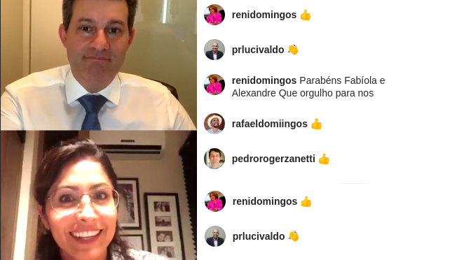 Live contou com a procuradora-Geral do Estado de Mato Grosso do Sul Fabíola Marquetti Sanches Rahim, e o coordenador da Pós-graduação de Direito da Faculdade Insted e procurador de Justiça, Alexandre Raslan