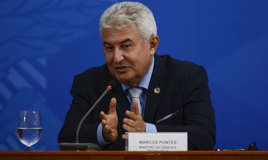O ministro Marcos Pontes