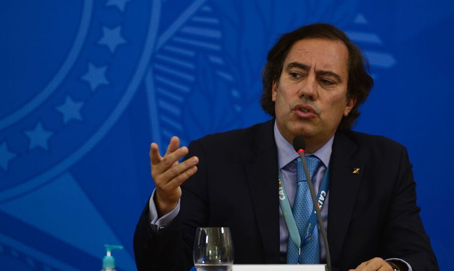 O presidente da Caixa, Pedro Guimarães