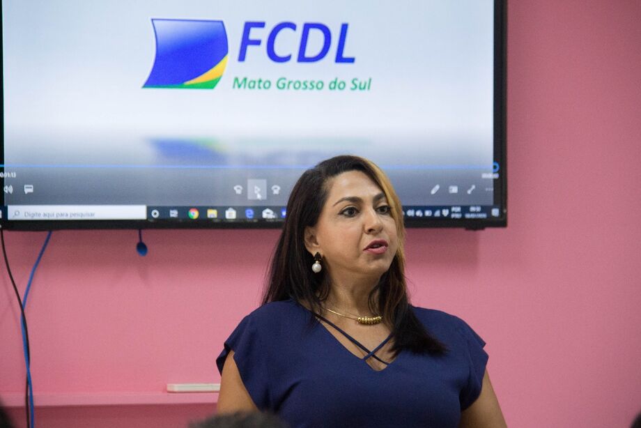 A presidente da FCDL MS, Inês Conceição Santiago
