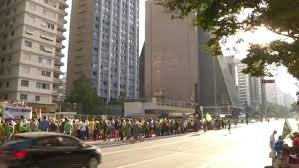 Ato a favor do presidente na Avenida Paulista