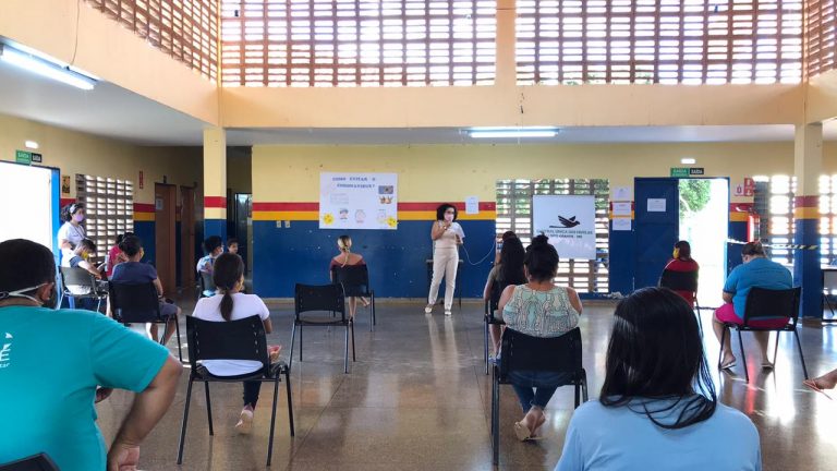 A Central Única das Favelas (CUFA) em parceria com a Secretaria de Assistência Social (SAS), e com apoio emergencial do Fundo Baobá para Equidade Racial, realizou , uma ação de conscientização sobre o covid-19 e a violência contra a mulher