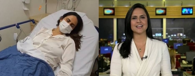 Carla Cecato chegou a ser internada para realizar uma cirurgia e retirar uma hérnia