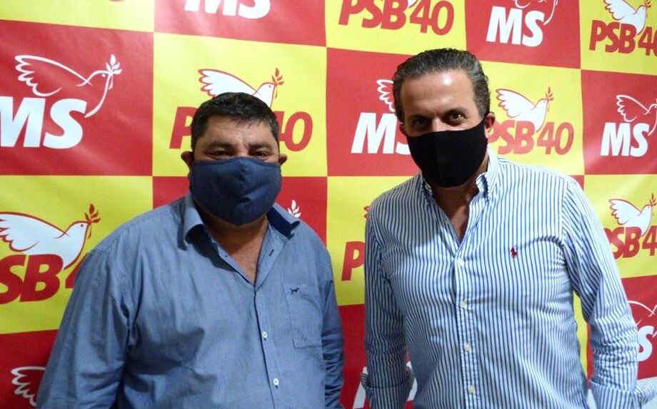 O empresário Josmail Rodrigues e o presidente estadual do PSB, Ricardo Ayache