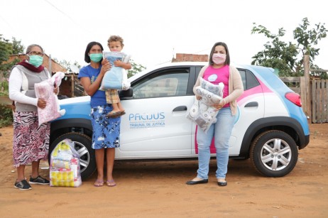 De forma inédita, 26 comarcas do interior integraram a campanha do Pacijus e receberam kits. No total, já foram cerca de 2.000 kits e 250 cestas básicas