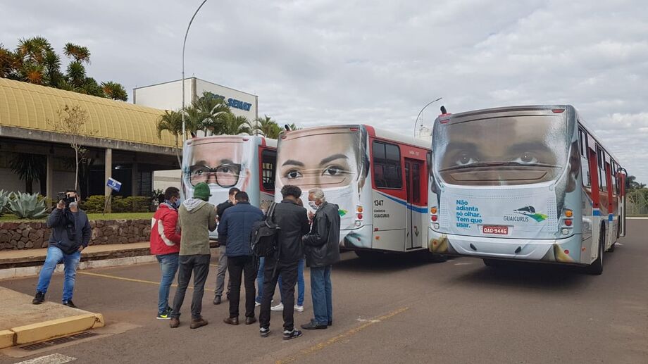 Nas garagens e na sede administrativa das quatro empresas que integram o sistema de transporte público de Campo Grande os colaboradores serão submetidos à medição de temperatura diariamente
