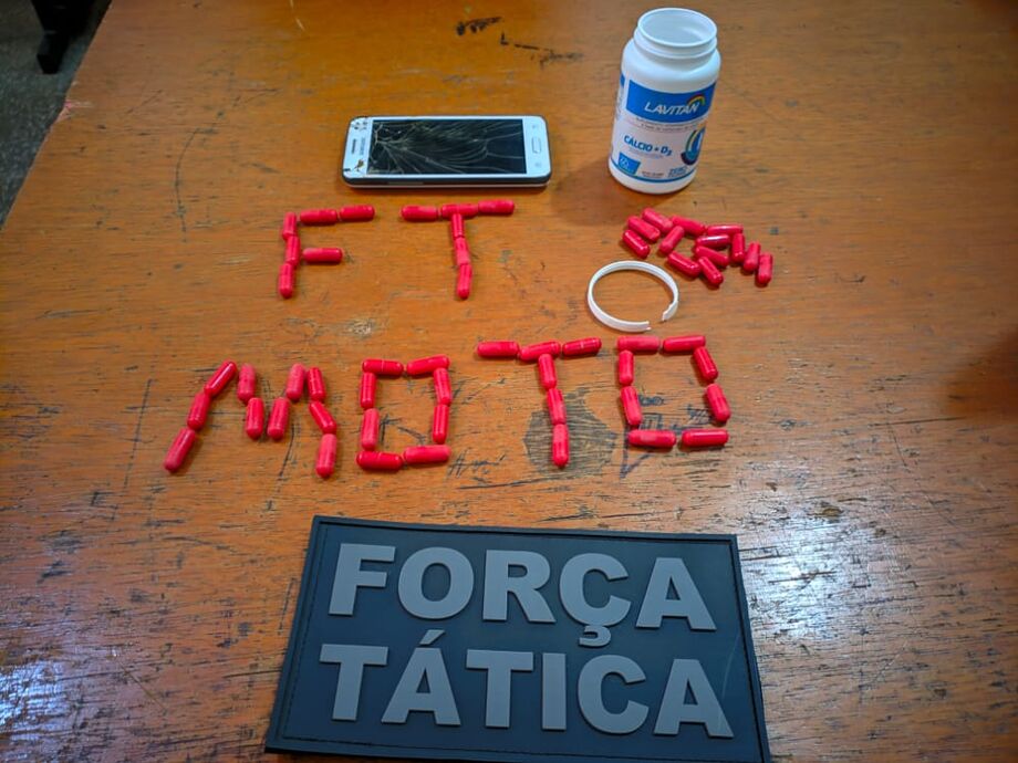 Dentro do frasco foram totalizados 15 gramas de cocaína