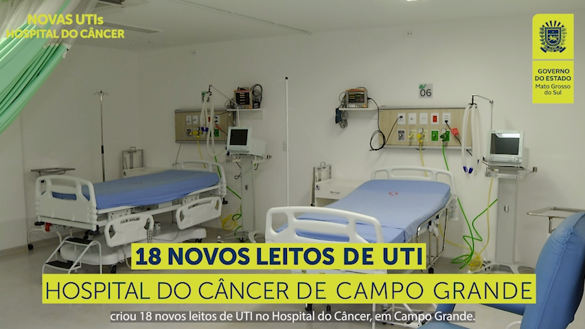 18 novos leitos de UTI no Hospital do Câncer