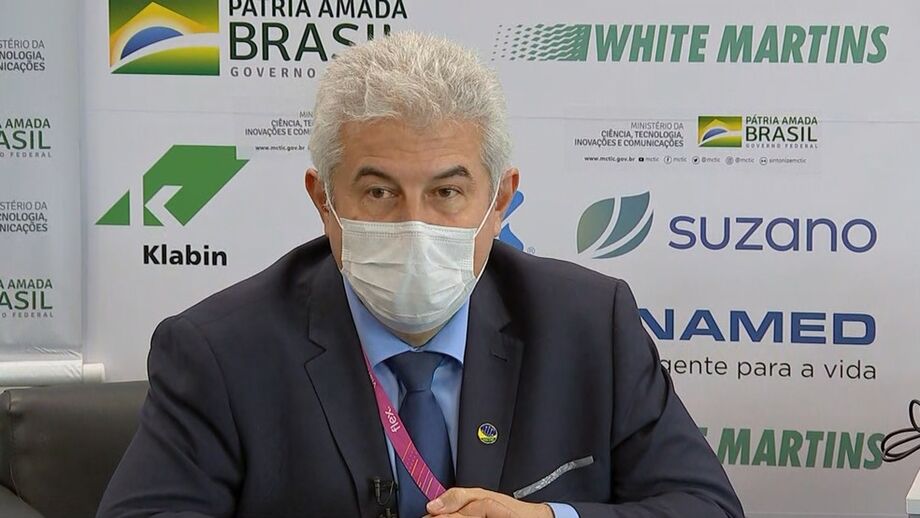 O ministro de Ciência e Tecnologia, o astronauta Marcos Pontes