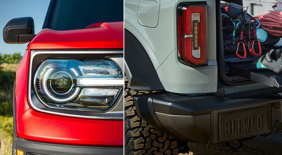 O Ford Bronco teve imagens da dianteira e da traseira reveladas, em pequenas partes, neste sábado (11), faltando dois dias para o seu lançamento oficial.