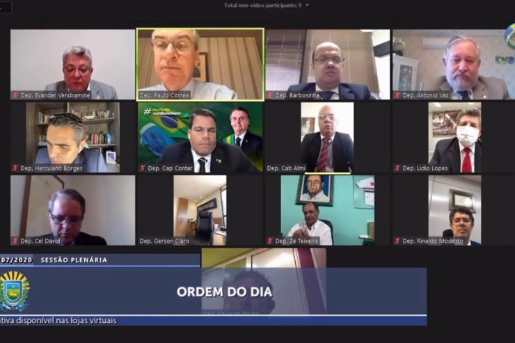 Sessão ocorre em videoconferência devido ao isolamento social da Covid-19