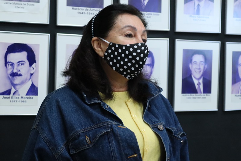 A prefeita Délia Razuk