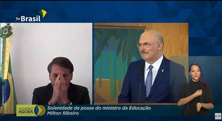 Milton Ribeiro toma posse como ministro da Educação; presidente Jair Bolsonaro participa da cerimônia por videoconferência