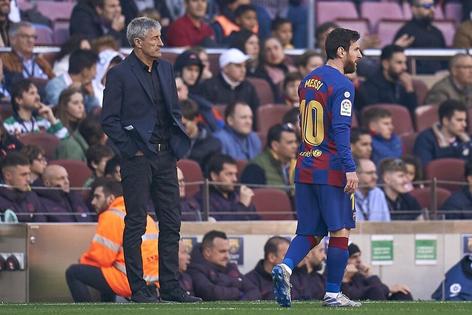 Setién não acredita que Messi tenha razão em todas as críticas feitas