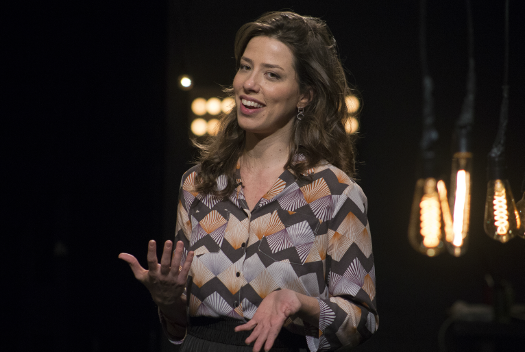 A apresentadora Roberta Martinelli