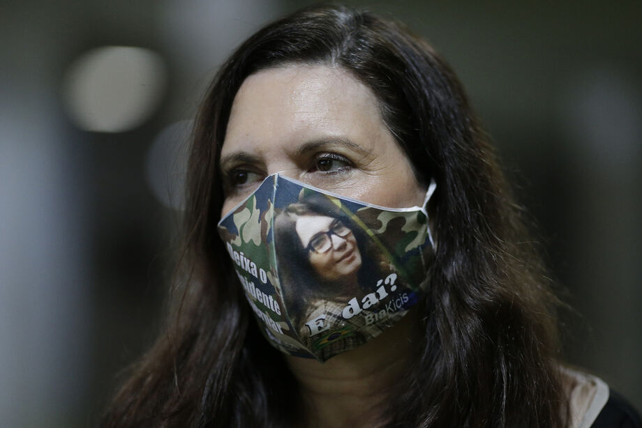 Kicis é deputada federal de primeiro mandato e uma das principais aliadas do presidente no Congresso