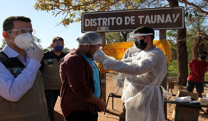 O atendimento emergencial aos indígenas da etnia terena, que formam uma comunidade de 11.800 pessoas no distrito de Taunay