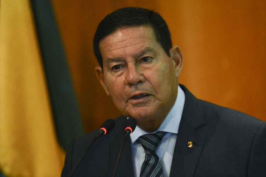 O vice-presidente, Hamilton Mourão