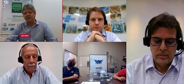 Encontro on-line de lideranças reuniu ainda mais de 50 presidentes de associações comerciais de MS
