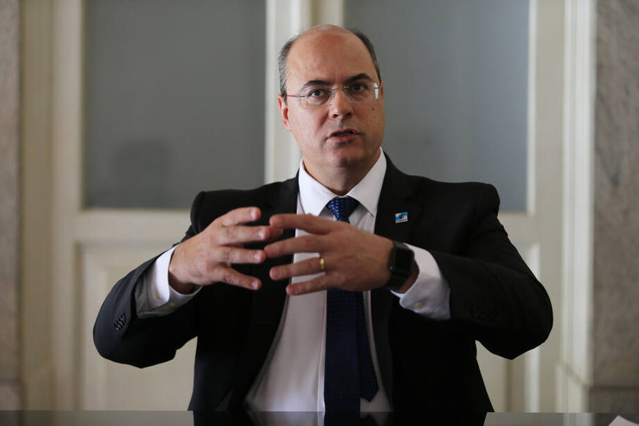 O governador do Rio, Wilson Witzel