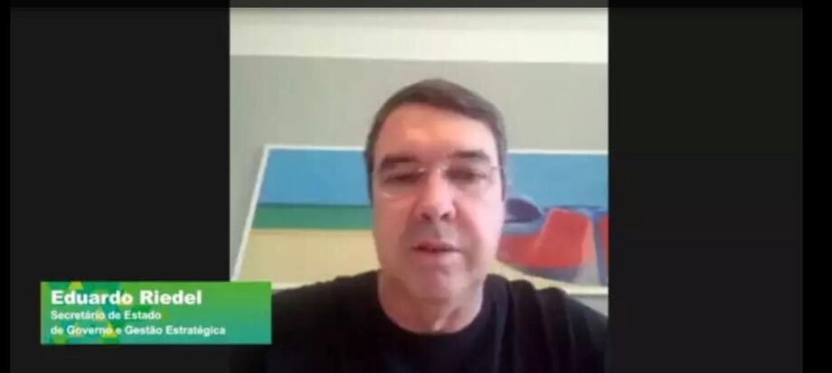 O secretário de Governo e Gestão Estratégica, Eduardo Riedel