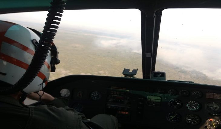 Resultado da articulação do Governo do Estado com os ministérios do Meio Ambiente e da Defesa e a decretação de situação de emergência pelo governador Reinaldo Azambuja, o combate aos focos de incêndio no Pantanal foram reforçados na tarde deste sábado (2