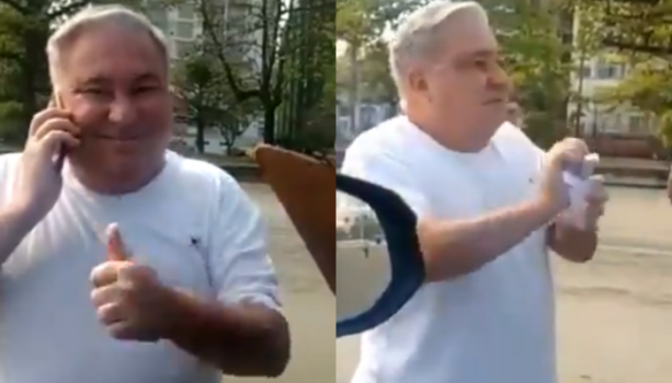 O desembargador Eduardo Siqueira é flagrado humilhando guarda municipal e rasgando multa em vídeo