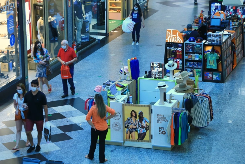 O balanço é da Associação Brasileira de Shopping Centers (Abrasce)