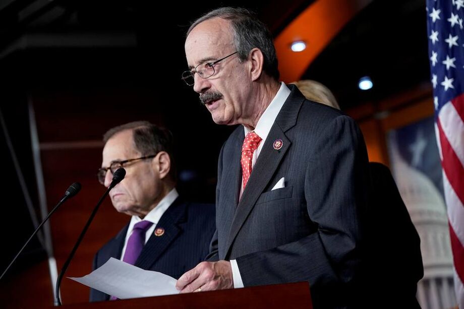 O deputado Eliot Engel em foto no Congresso em 2019