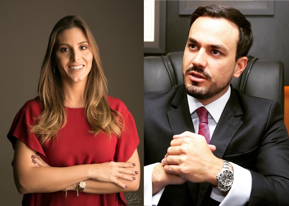 Os advogados Heloysa Furtado e Douglas de Oliveira