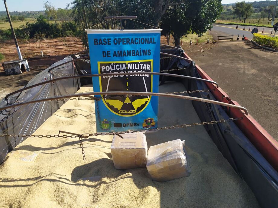 BPMRv apreende 6 toneladas de maconha em carga de arroz no MS