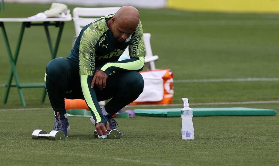 Felipe Melo, zagueiro e capitão do Palmeiras.